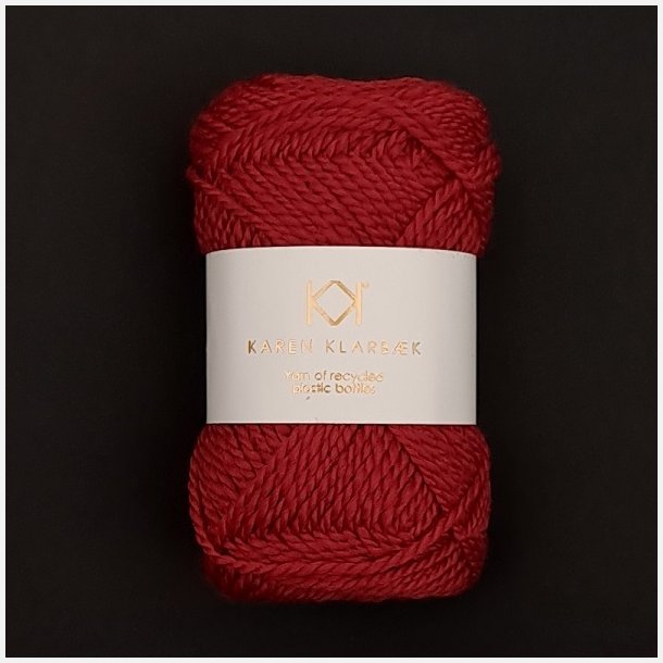 Karen Klarbk Recycled Bottle Yarn - Christmas red